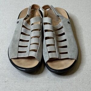 Revere Olympia Back Strap‎ Women's Sandal Gold Wash Size US 10W EUR 41W Open Toe